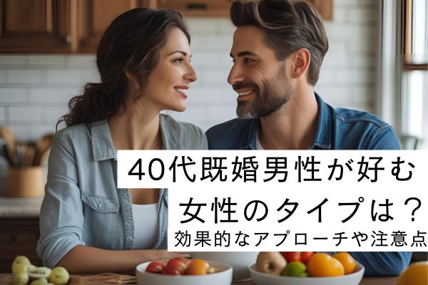 40代既婚男性が好む 女性のタイプとは？