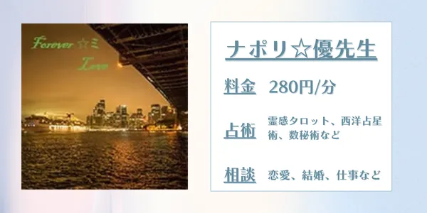 電話占いリエル　ナポリ☆優先生