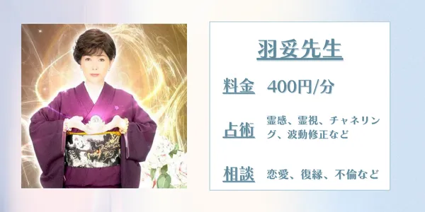 電話占いアリス　羽妥先生