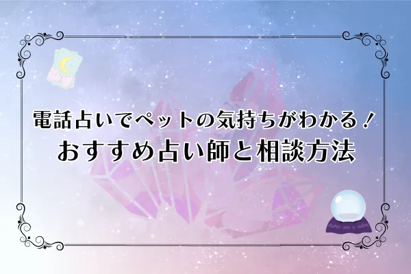 電話占いでペットの気持ちがわかる！おすすめ占い師15選と相談方法完全ガイド