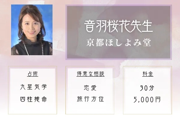 京都ほしよみ堂｜音羽 桜花（おとわ おうか）先生