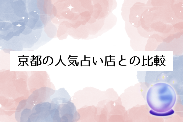 京都の人気占い店との比較